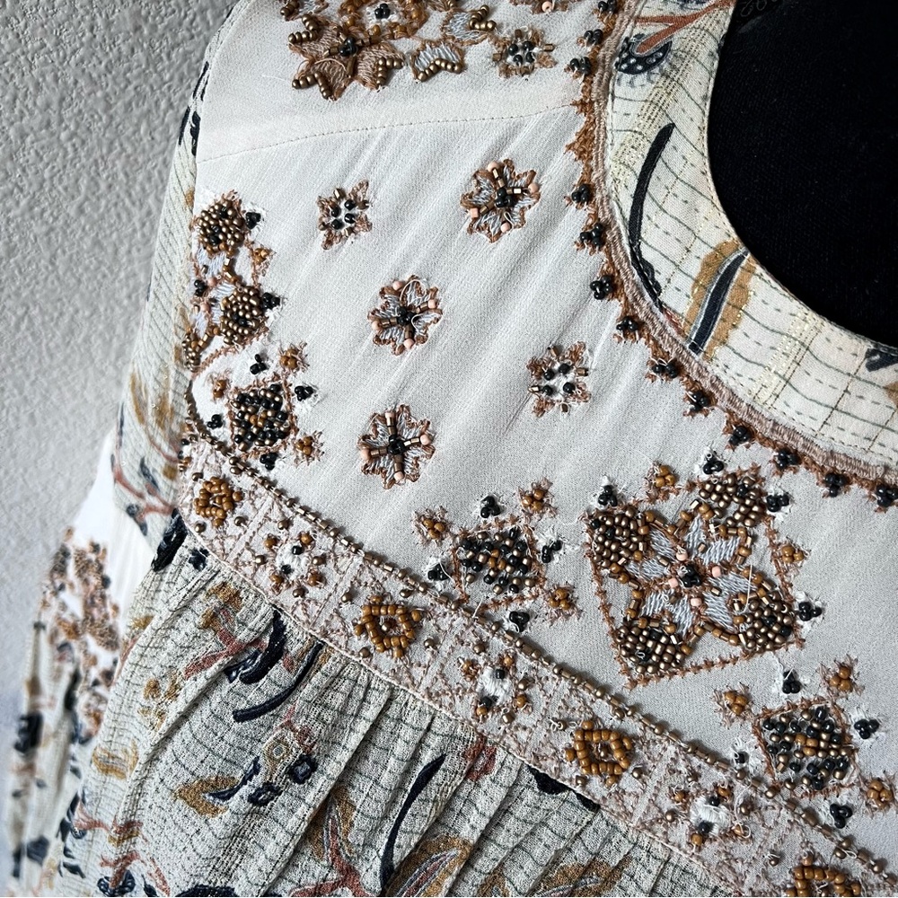 EXC • Free People Stroll Through the Meadow Blouse • - Picture 4 of 12